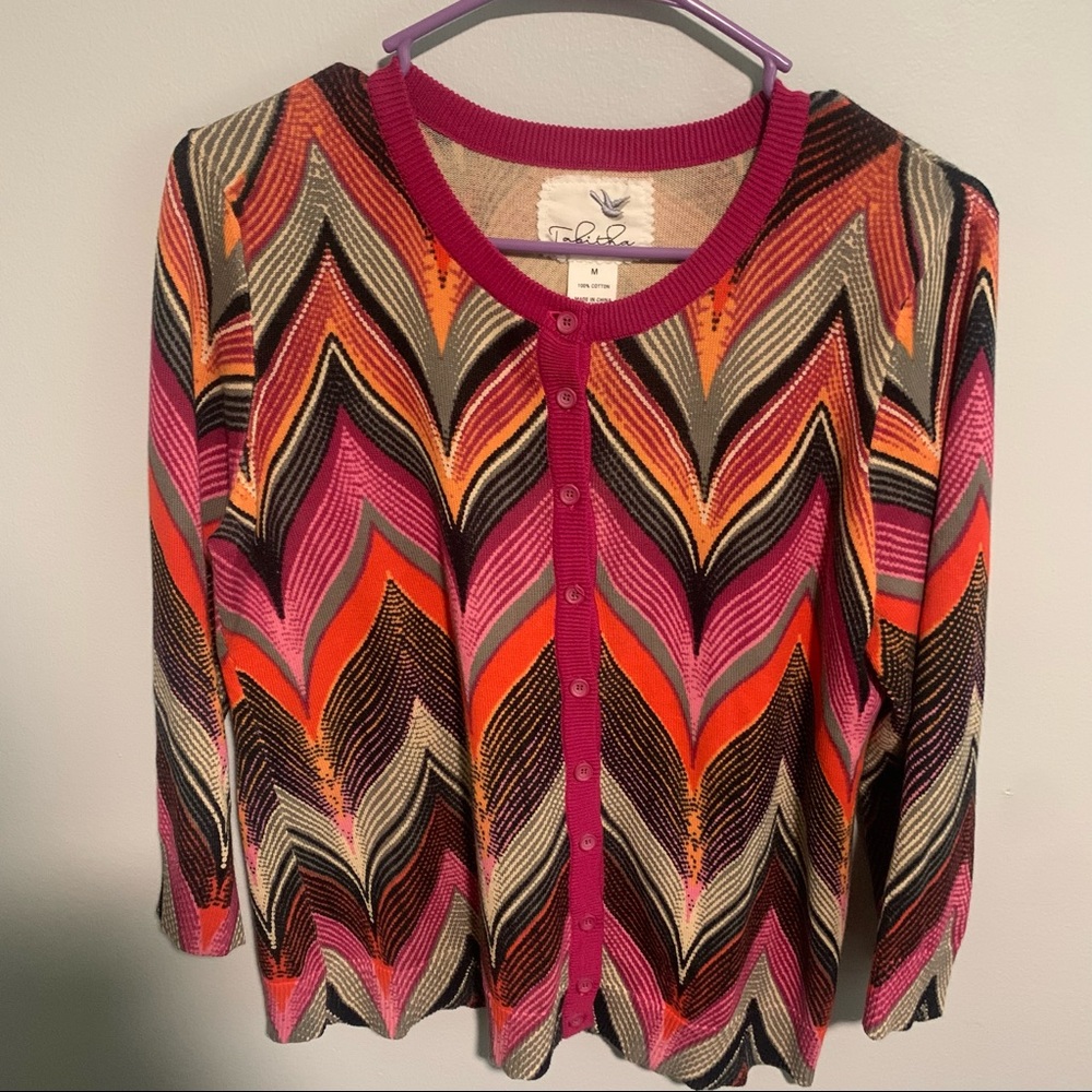Anthropologie Multicolor V-Neck Sweater